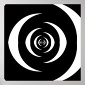 Converged Opposing Logarithmic Spirals Var 3 Poster (Vorne)