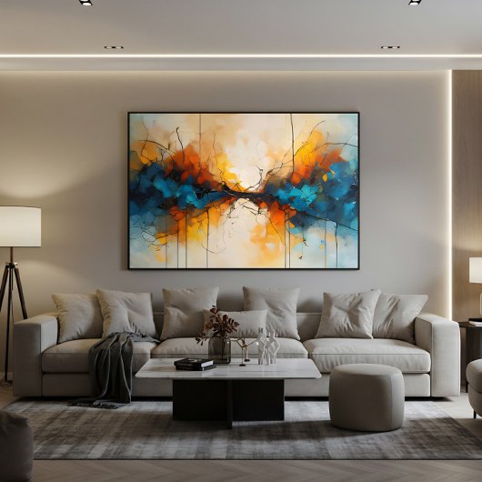 Converging Flows Leinwanddruck