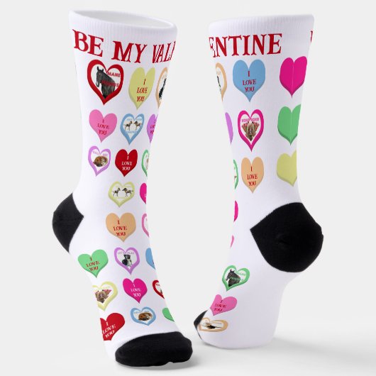 Conversation Critters Hearts Crew Socks Socken (Gewinkelt)