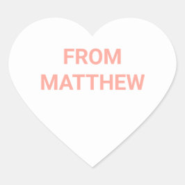 Conversation Heart Valentine's Day Stickers