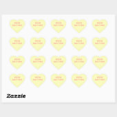 Conversation Heart Valentine's Day Stickers (Blatt)