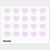 Conversation Heart Valentine's Day Stickers (Blatt)