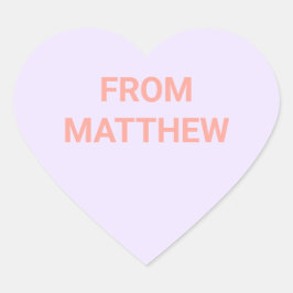 Conversation Heart Valentine's Day Stickers