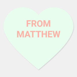 Conversation Heart Valentine's Day Stickers