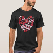 Conversation Hearts Love Valentine's Day Couples T-Shirt (Vorderseite)