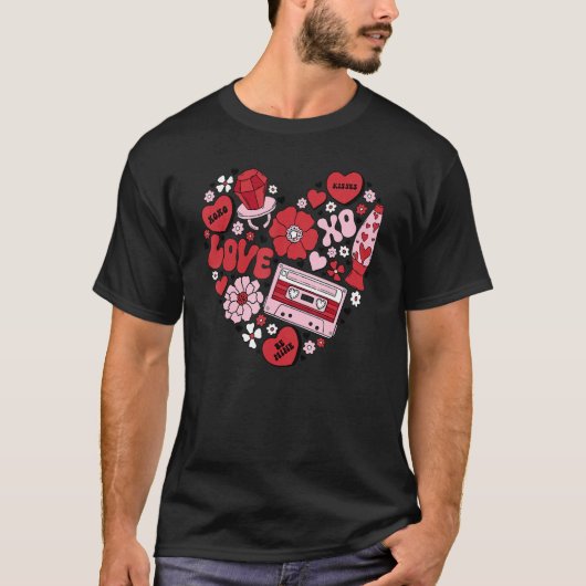 Conversation Hearts Love Valentine's Day Funny Cou T-Shirt (Vorderseite)