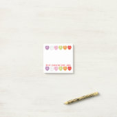 Conversation Hört Personalisierten Beitrag, den es Post-it Klebezettel (Auf Schreibtisch)