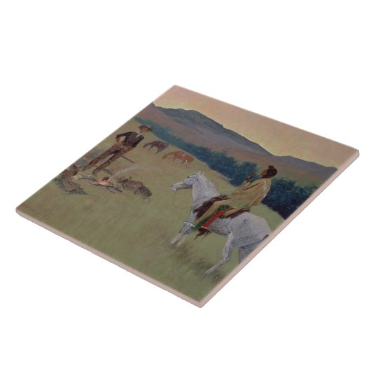 Conversation, or Dubious Company (Öl auf canva Fliese (Seite)