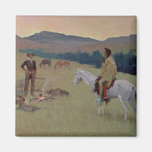 Conversation, or Dubious Company (Öl auf canva Magnet