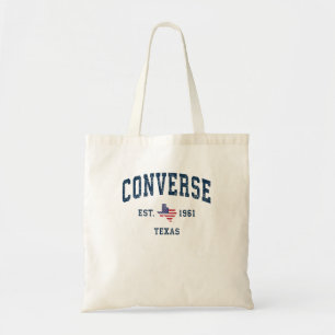 Converse Texas Tx Vintager Staat USA Flagge Athlet Tragetasche