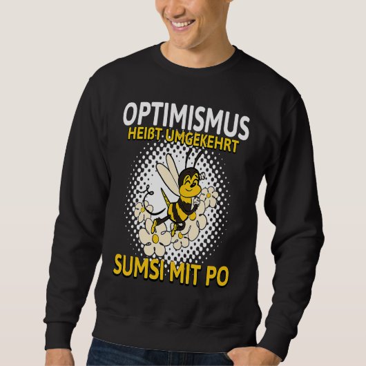 Conversely, backprint optimism means Sumsi with Po Sweatshirt (Vorderseite)