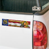 Convert Georgia Bumper Sticker Autoaufkleber (Auf Lkw)