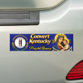 Convert Kentucky! Pay the Rosary Bumper Sticker Autoaufkleber (Auf Auto)
