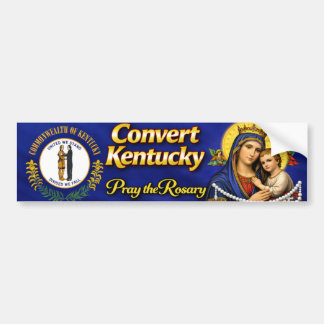 Convert Kentucky! Pay the Rosary Bumper Sticker Autoaufkleber