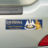 Convert Louisiana .. Pray the Rosary Autoaufkleber (Auf Auto)