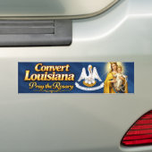 Convert Louisiana .. Pray the Rosary Autoaufkleber (Auf Auto)