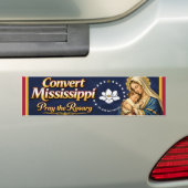 Convert Mississippi. Pray the Rosary Autoaufkleber (Auf Auto)