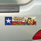 Convert Texas Rosary Bumper Sticker Autoaufkleber (Auf Auto)