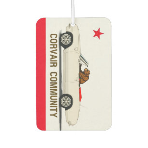 Convertible-Fahne für Corvair Community California Autolufterfrischer