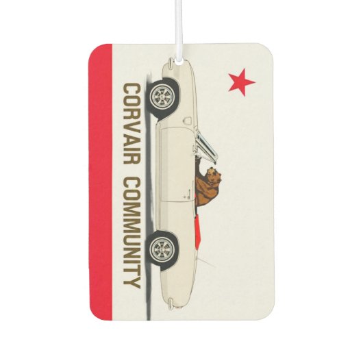 Convertible-Fahne für Corvair Community California Autolufterfrischer (Vorderseite)