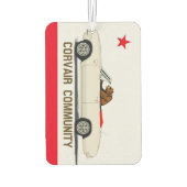 Convertible-Fahne für Corvair Community California Autolufterfrischer (Rückseite)