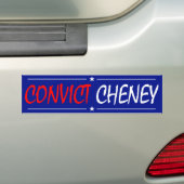 Convict Cheney Autoaufkleber (Auf Auto)