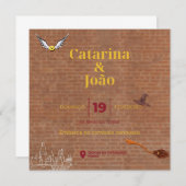 Convite Casamento Tema Harry Potter Einladung (Vorne/Hinten)