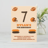 Convite de aniversário Futebol Einladung (Stehend Vorderseite)