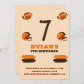 Convite de aniversário Futebol Einladung (Vorne/Hinten)