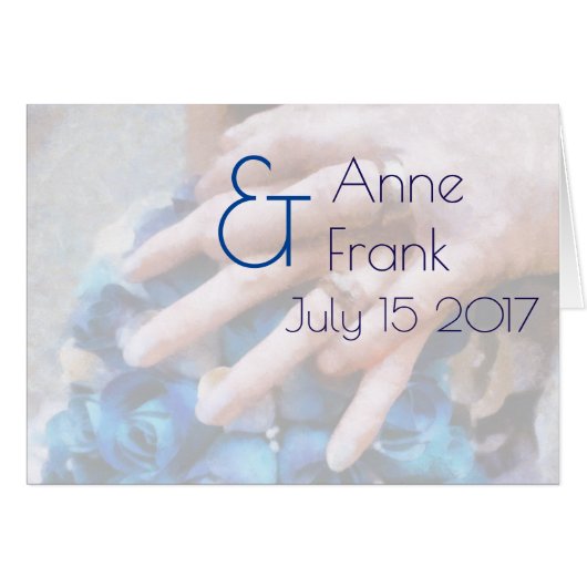 Convite de casamento 2 transparent ências (Vorderseite (Horizontal))