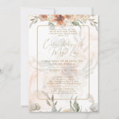 Convite de Casamento Boho Capim dos Pampas Einladung (Vorderseite)