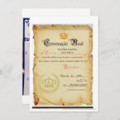 convites de casamento einladung (Vorne/Hinten)