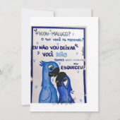 convites de casamento einladung (Rückseite)