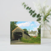 Conway Burkeville Covered Bridge Postkarte (Stehend Vorderseite)