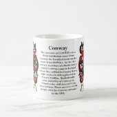 Conway Familien-Wappen Tasse (Mittel)