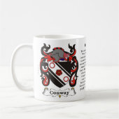 Conway Familien-Wappen Tasse (Links)
