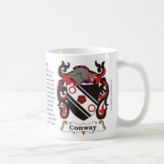 Conway Familien-Wappen Tasse (Rechts)