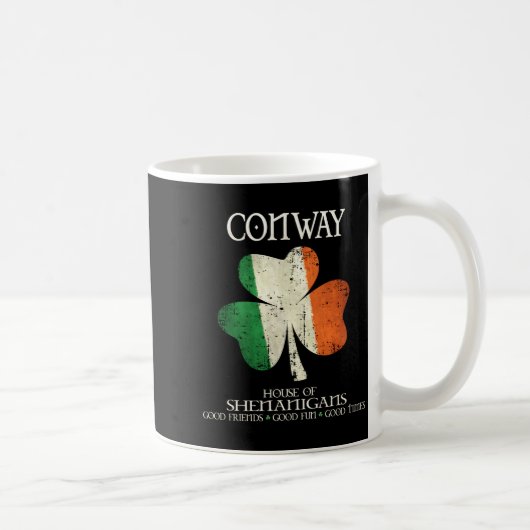 Conway Last Name Family Ireland Irish House Of She Kaffeetasse (Rechts)