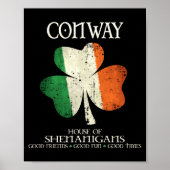 Conway Last Name Family Ireland Irish House Of She Poster (Vorne)