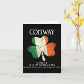 Conway Nachname Familie Irland Irisches Haus von S Karte (Gelbe Blume)