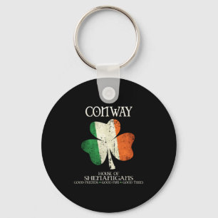 Conway Nachname Familie Irland Irisches Haus von S Schlüsselanhänger