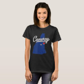 Conway New Hampshire Nh Map T-Shirt (Vorne ganz)