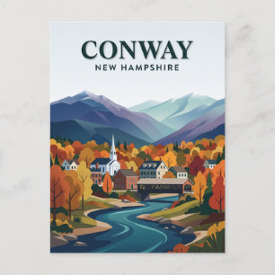 Conway New Hampshire Postkarte