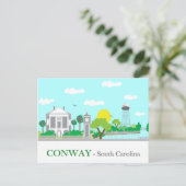 Conway, SC - Charming Postkarte (Stehend Vorderseite)