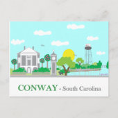 Conway, SC - Charming Postkarte (Vorderseite)