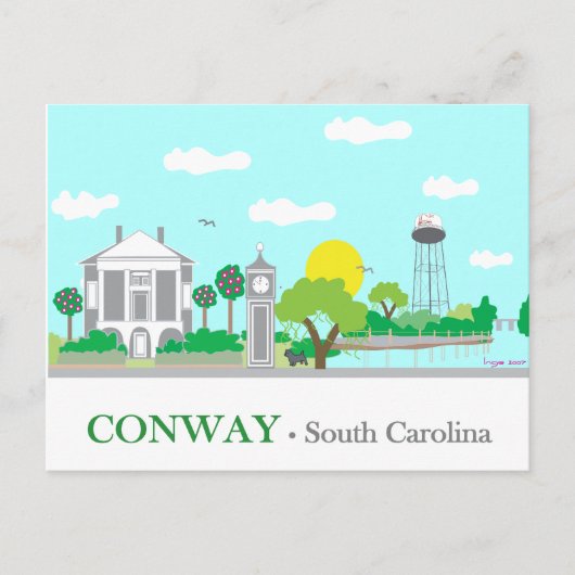 Conway, SC - Charming Postkarte (Vorderseite)