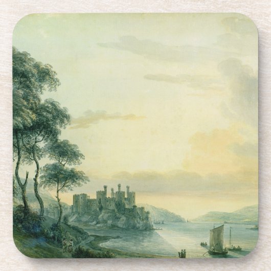 Conway Schloss, 1789 (w/c auf Papier) Untersetzer (Vorderseite)