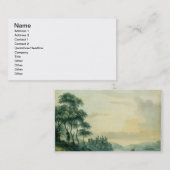 Conway Schloss, 1789 (w/c auf Papier) Visitenkarte (Vorne/Hinten)