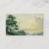 Conway Schloss, 1789 (w/c auf Papier) Visitenkarte (Rückseite)