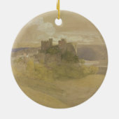 Conway Schloss (Graphit, w/c und Gouache auf Keramikornament (Hinten)